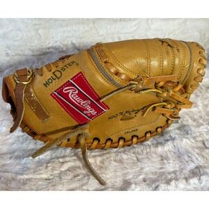 Rawlings Fastback RCM30 RHT Leather Baseball Catchers Mitt Glove VTG Rt Hd Throw